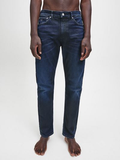 Calvin Klein Ruhák HU443727 | Calvin Klein Slim Tapered Férfi Farmernadrág Kék / Fekete